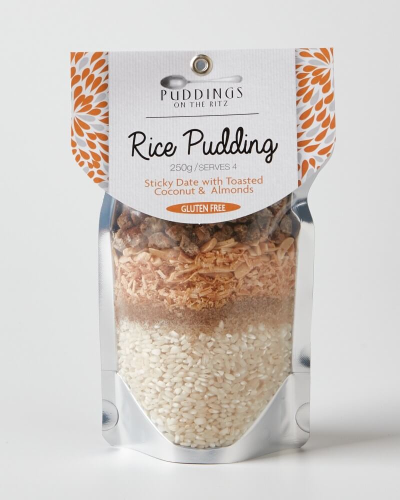 Sticky Date Toasted Coconut Almond Rice Pudding Mix