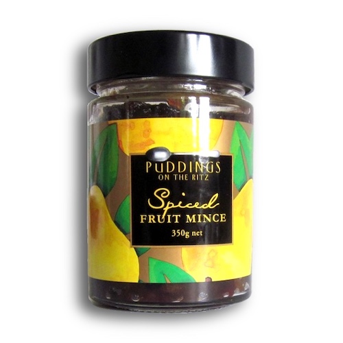 Christmas spiced fruit  in smart glass bottles