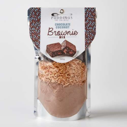 chocolate coconut brownie mix
